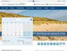 Tablet Screenshot of hoteldekieviet.nl